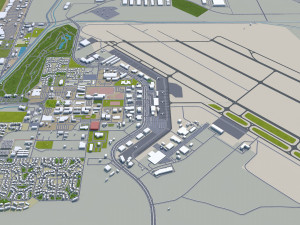 gilbert city arizona usa 40km 3D Модель