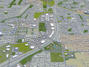 gilbert city arizona usa 40km 3D Модель