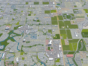 gilbert city arizona usa 40km 3D Модель