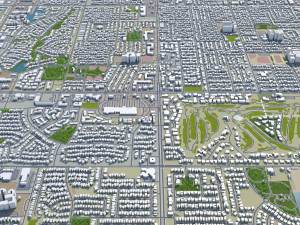 gilbert city arizona usa 40km 3D Модель