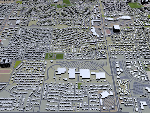 gilbert city arizona usa 40km 3D Модель