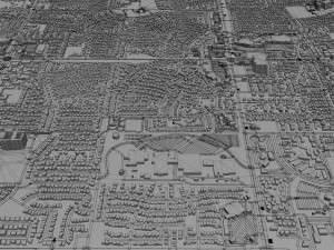 gilbert city arizona usa 40km 3D Модель