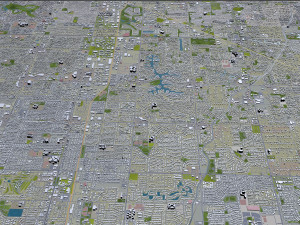 gilbert city arizona usa 40km 3D Модель