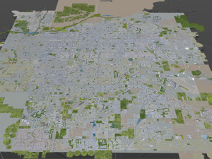 gilbert city arizona usa 40km 3D Модель