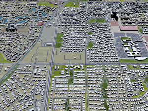 gilbert city arizona usa 40km 3D Модель