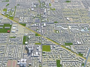 gilbert city arizona usa 40km 3D Модель