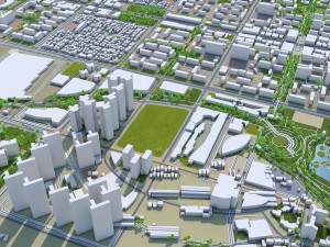 goyang city south korea 40km Model 3D