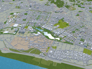 goyang city south korea 40km Model 3D