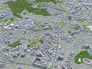 goyang city south korea 40km Model 3D