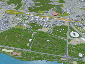 goyang city south korea 40km Model 3D