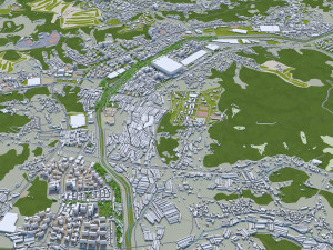 goyang city south korea 40km Model 3D