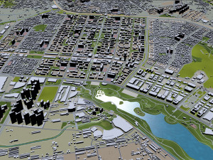 goyang city south korea 40km Model 3D