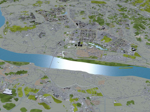 goyang city south korea 40km Model 3D
