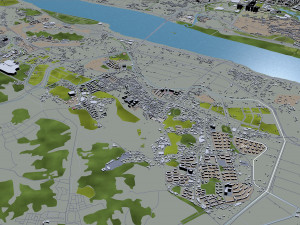 goyang city south korea 40km Model 3D