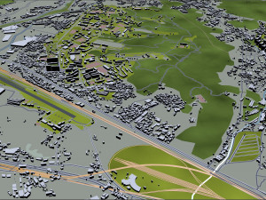 goyang city south korea 40km Model 3D