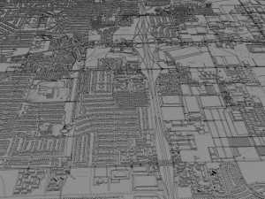 grand prairie city texas usa 50km 3D Model
