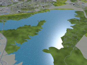 grand prairie city texas usa 50km 3D Model