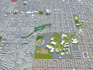 greeley city colorado usa 40km 3D मॉडल