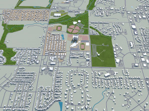 greeley city colorado usa 40km 3D मॉडल