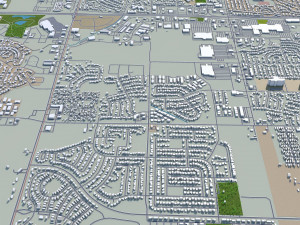greeley city colorado usa 40km 3D मॉडल
