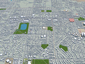 greeley city colorado usa 40km 3D मॉडल