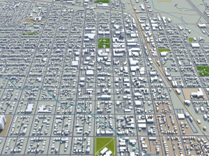 greeley city colorado usa 40km 3D मॉडल