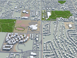 greeley city colorado usa 40km 3D मॉडल