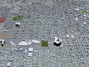 greeley city colorado usa 40km 3D मॉडल