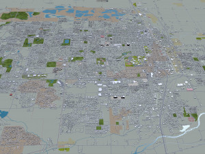 greeley city colorado usa 40km 3D मॉडल