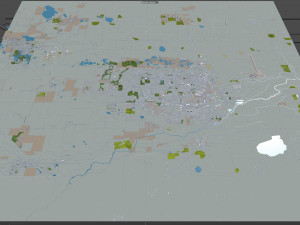 greeley city colorado usa 40km 3D मॉडल