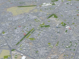 gurugram city india 40km 3D Model