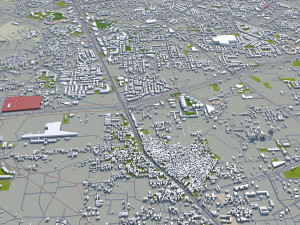 gurugram city india 40km 3D Model