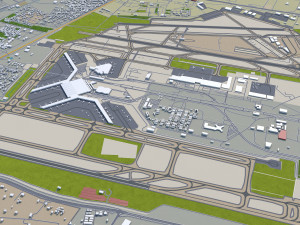 gurugram city india 40km 3D Model