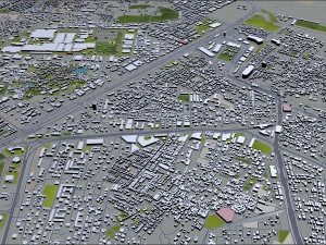 gurugram city india 40km 3D Model