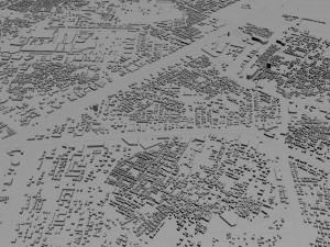 gurugram city india 40km 3D Model