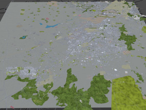 gurugram city india 40km 3D Model