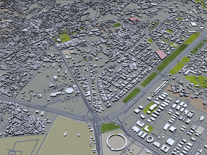 gurugram city india 40km 3D Model