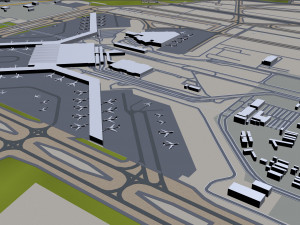 gurugram city india 40km 3D Model