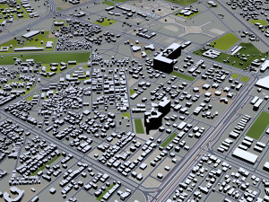 gurugram city india 40km 3D Model