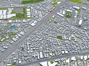 gurugram city india 40km 3D Model