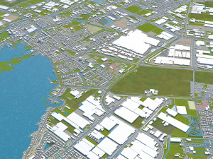 haarlemmermeer city netherlands 40km 3D Model