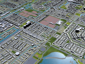 haarlemmermeer city netherlands 40km 3D Model