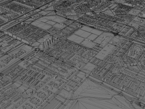 haarlemmermeer city netherlands 40km 3D Model