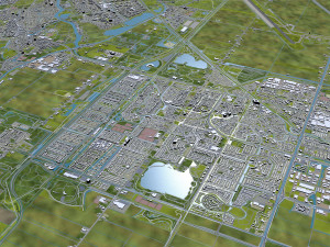 haarlemmermeer city netherlands 40km 3D Model