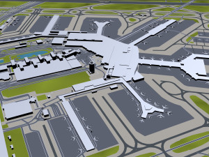 haarlemmermeer city netherlands 40km 3D Model