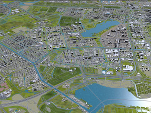 haarlemmermeer city netherlands 40km 3D Model