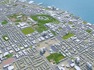 halifax city nova scotia canada 50km Model 3D