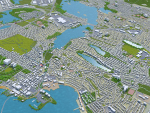 halifax city nova scotia canada 50km Model 3D