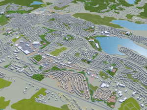 halifax city nova scotia canada 50km Model 3D
