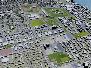 halifax city nova scotia canada 50km Model 3D